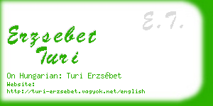 erzsebet turi business card